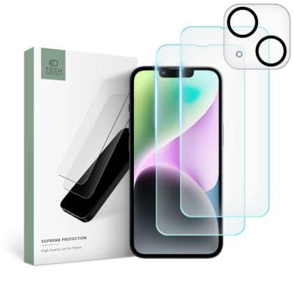 Tech-Protect tempered glass set iPhone 14 διαφανές