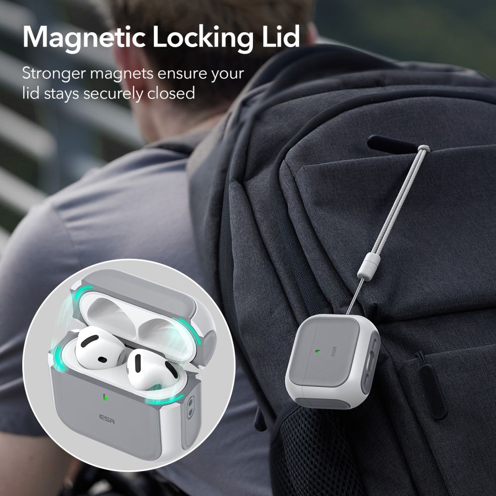 ESR Orbit Halolock MagSafe Apple AirPods 4 λευκό - Image 2