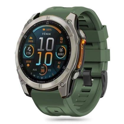 Tech-Protect σιλικόνη Garmin Fenix 5S / 5S Plus / 6S / 6S Pro / 7S / 8 (43 MM) στρατιωτικό πράσινο