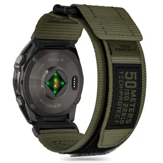 Tech-Protect Scout Pro Garmin Fenix 5X / 5X Plus / 6X / 6X Pro / 7X / 8 (51 mm) στρατιωτικό πράσινο