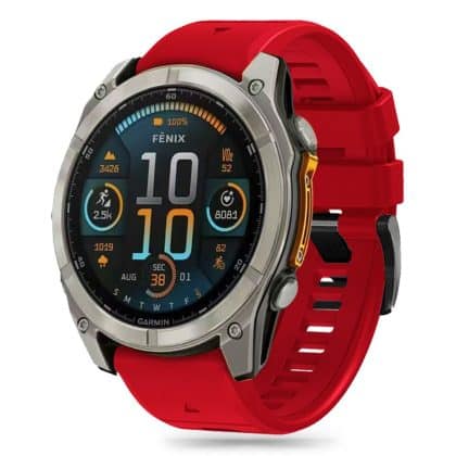 Tech-Protect σιλικόνη γραμμή Garmin Fenix 5X / 5X Plus / 6X / 6X Pro / 7X / 8 (51 mm) κόκκινο