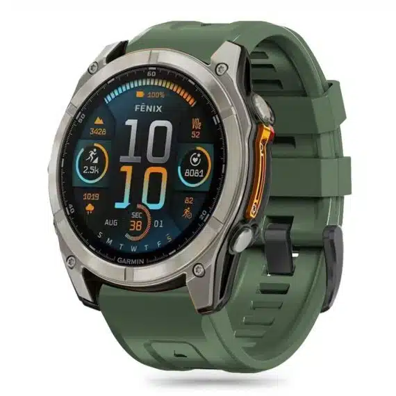 Tech-Protect σιλικόνη Garmin Fenix 5X / 5X Plus / 6X / 6X Pro / 7X / 8 (51 mm) στρατιωτικό πράσινο