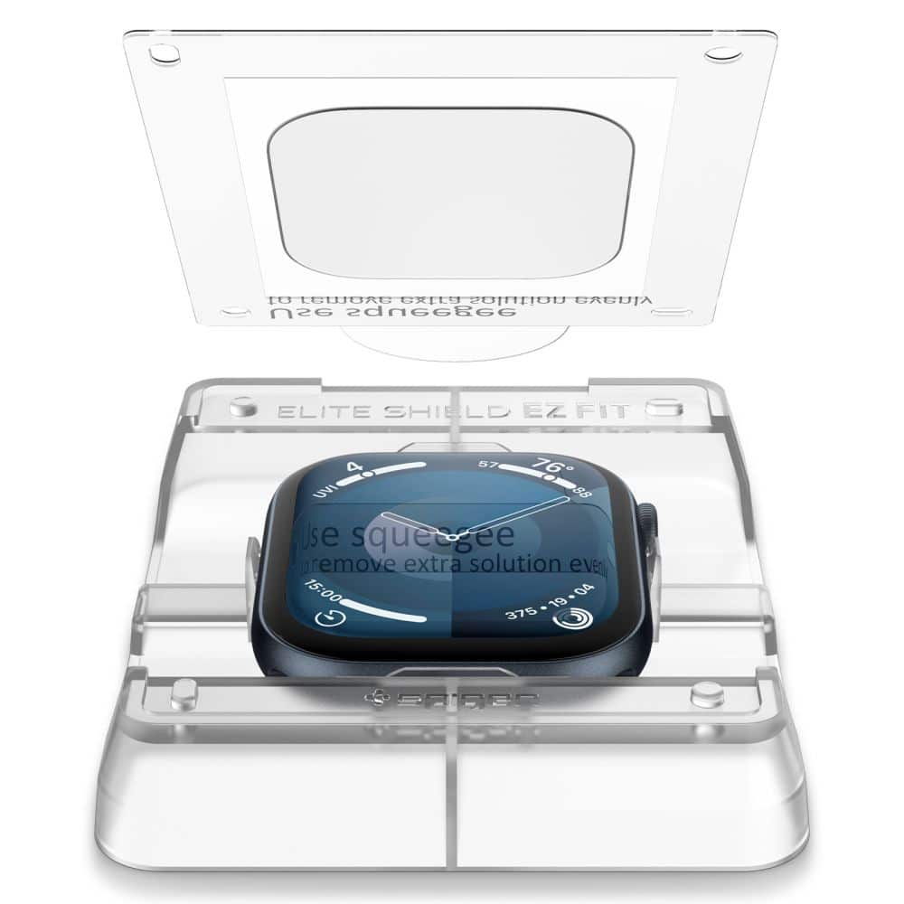 Spigen υβριδικό γυαλί Elite Shield "EZ Fit" 2-pack Apple Watch 10 (42 mm) διαφανές - Image 3