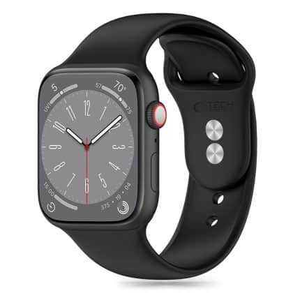 TECH-PROTECT σιλικόνη - θήκη για Apple Watch 6 / 7 8 9 10 SE - Μαύρο