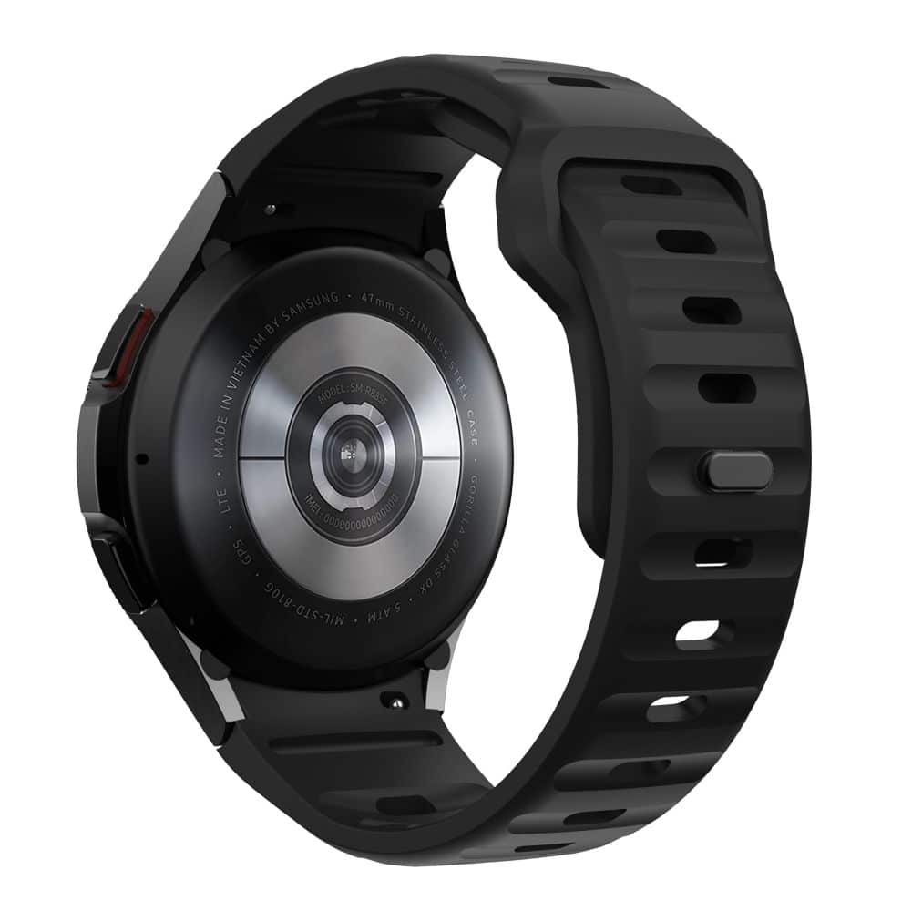 TECH-PROTECT σιλικόνης γραμμή - θήκη για Samsung Galaxy Watch 4 / 5 Pro 6 7 FE - Μαύρο - Image 2