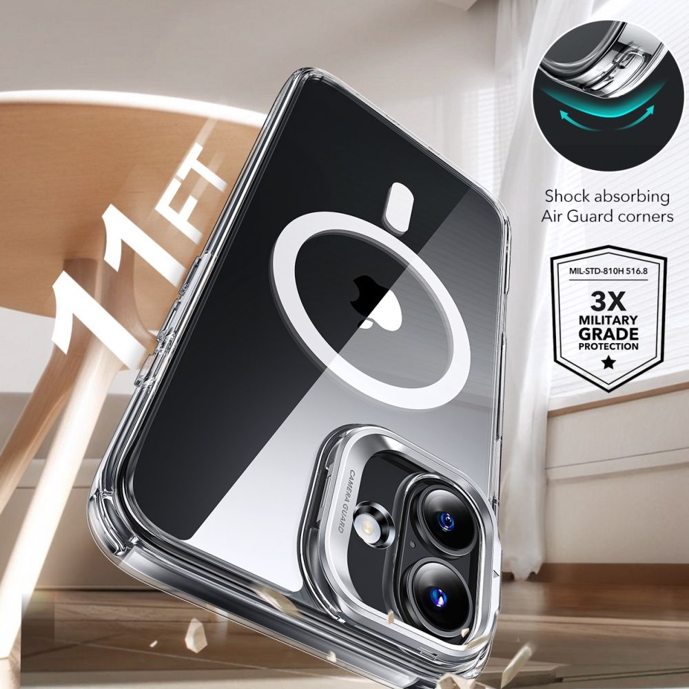 ESR Classic Hybrid HaloLock - θήκη για Apple iPhone 16 - Διάφανο - Image 3