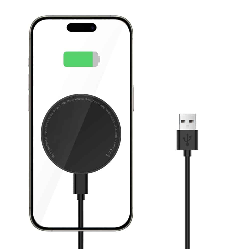 Tech-Protect Qi15W-A33 μαγνητικός Magsafe ασύρματος φορτιστής μαύρος - Image 3