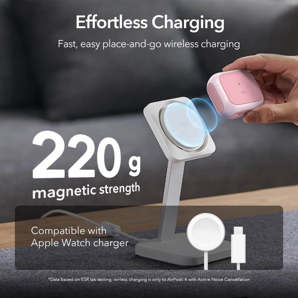 ESR Orbit Halolock MagSafe Apple AirPods 4 ροζ - Image 6