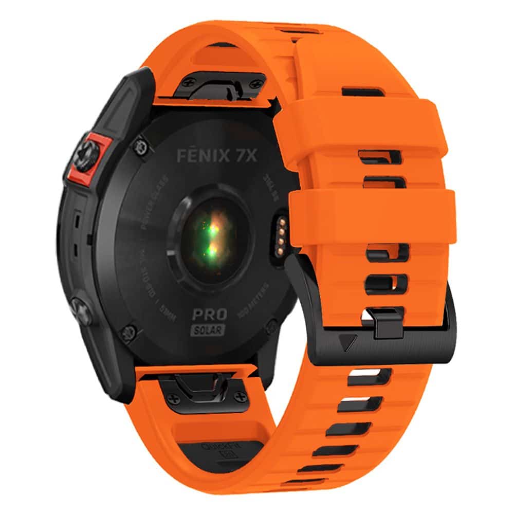 Tech-Protect Iconband Pro Garmin Fenix 3 / 5X / 3HR / 5X Plus / 6X / 6X Pro / 7X πορτοκαλί/μαύρο - Image 3