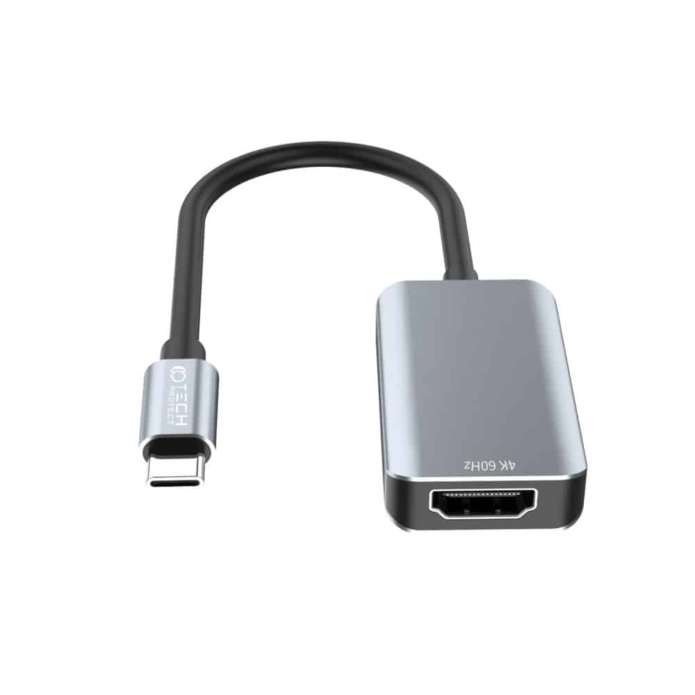 Tech-Protect προσαρμογέας Type-C σε HDMI 4K 60Hz μαύρος - Image 3