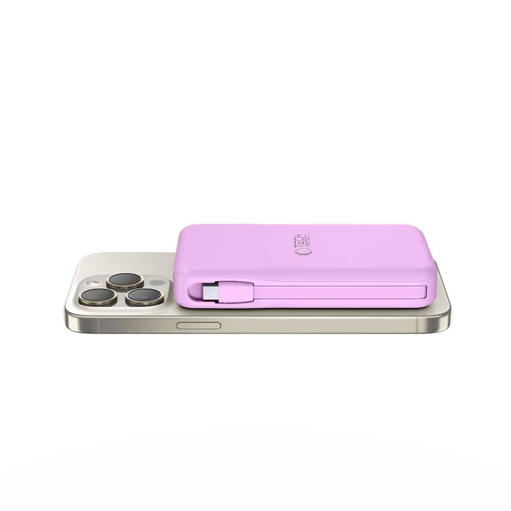 Tech-Protect PB31 Lifemag Magsafe power bank 10000mAh λεβάντα - Image 3