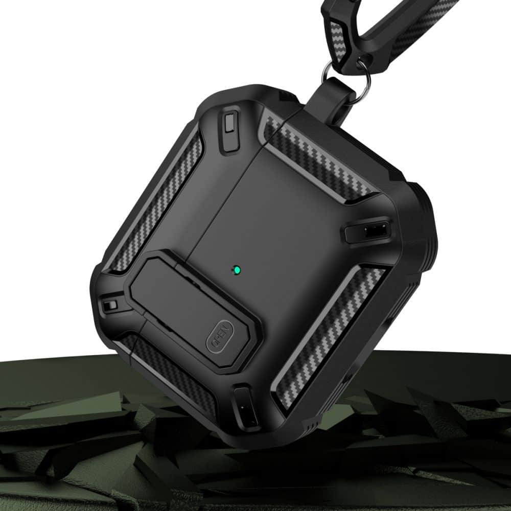 Tech-Protect X-Carbo Apple AirPods Pro 1 / 2 μαύρο - Image 4