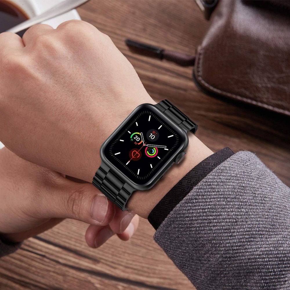 TECH-PROTECT ατσάλινο ρολόι - θήκη για Apple Watch 6 / 7 8 9 10 SE Ultra 1 2 - Μαύρο - Image 3
