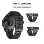 Tech-Protect ομαλή Garmin Fenix 3 / 5X / 3HR / 5X Plus / 6X / 6X Pro / 7X μαύρο - Image 4