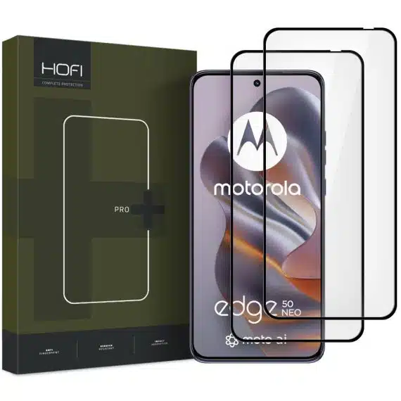 Hofi Glass Pro+ 2-pack tempered glass για Motorola Edge 50 Neo μαύρο