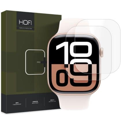HOFI Μεμβράνη υδρογέλης Hydroflex Pro+ 2-pack για Apple Watch 10 (42 mm) διαφανής
