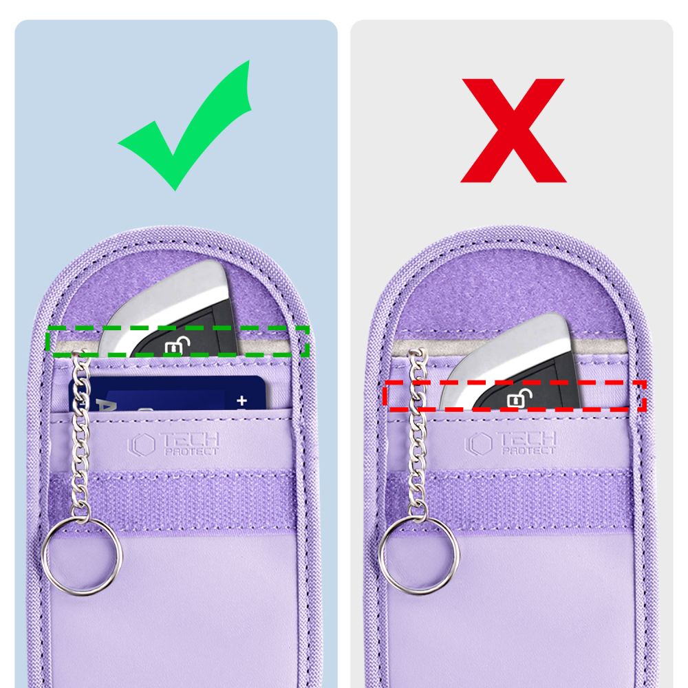 Tech-Protect Faraday KLR100 θήκη Keyless RFID Signal Blocker Λεβάντα - Image 3