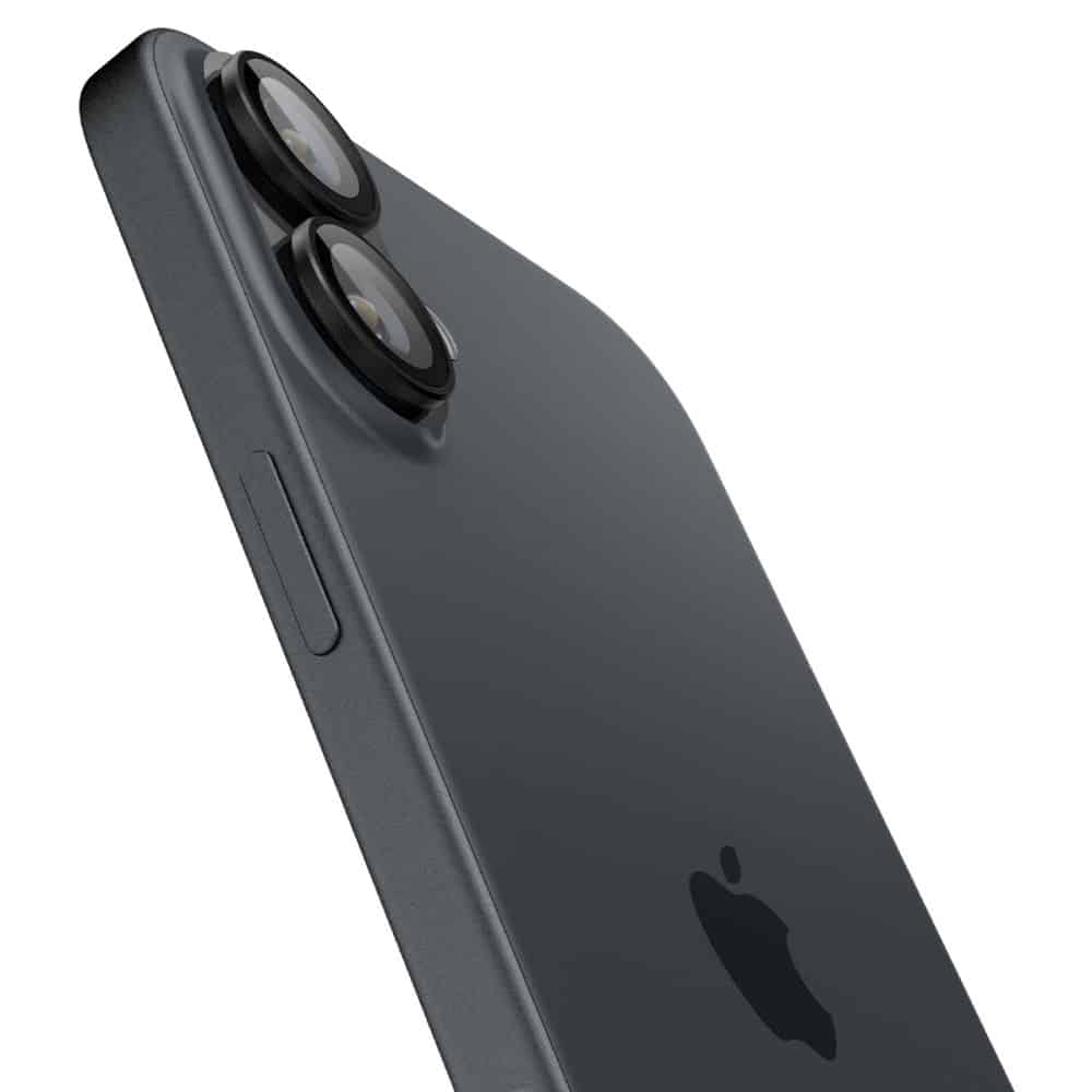 Spigen - Optik.tR EZ Fit Pro Camera Glass (2 pack) - iPhone 16 / iPhone 16 Plus - Black - Image 4