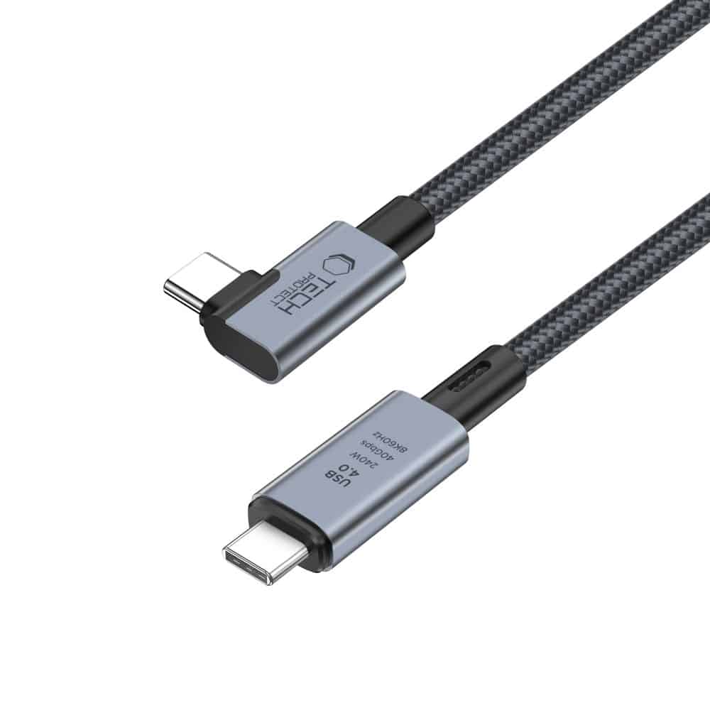 Tech-Protect Ultraboot Max ”L” USB 4.0 8K 40Gbps Type-C καλώδιο PD240W 150CM γκρι - Image 3