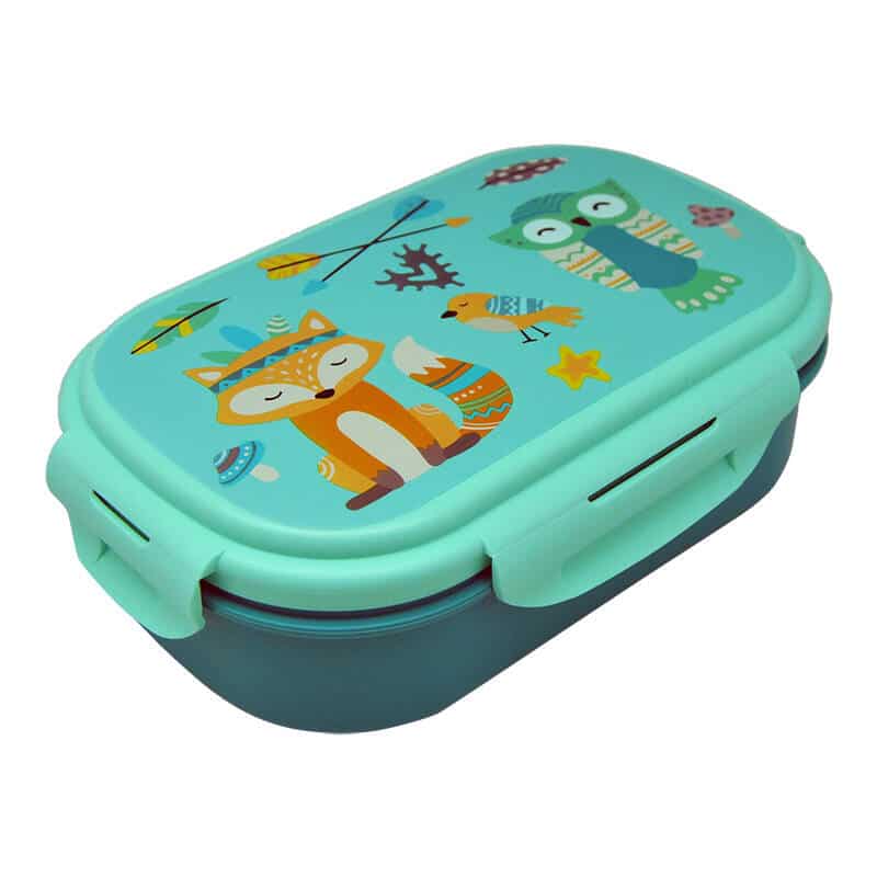 KiDS Licensing φαγητοδοχείο με μαχαιροπίρουνα Jungle KL11345 (τιρκουάζ) - Image 3