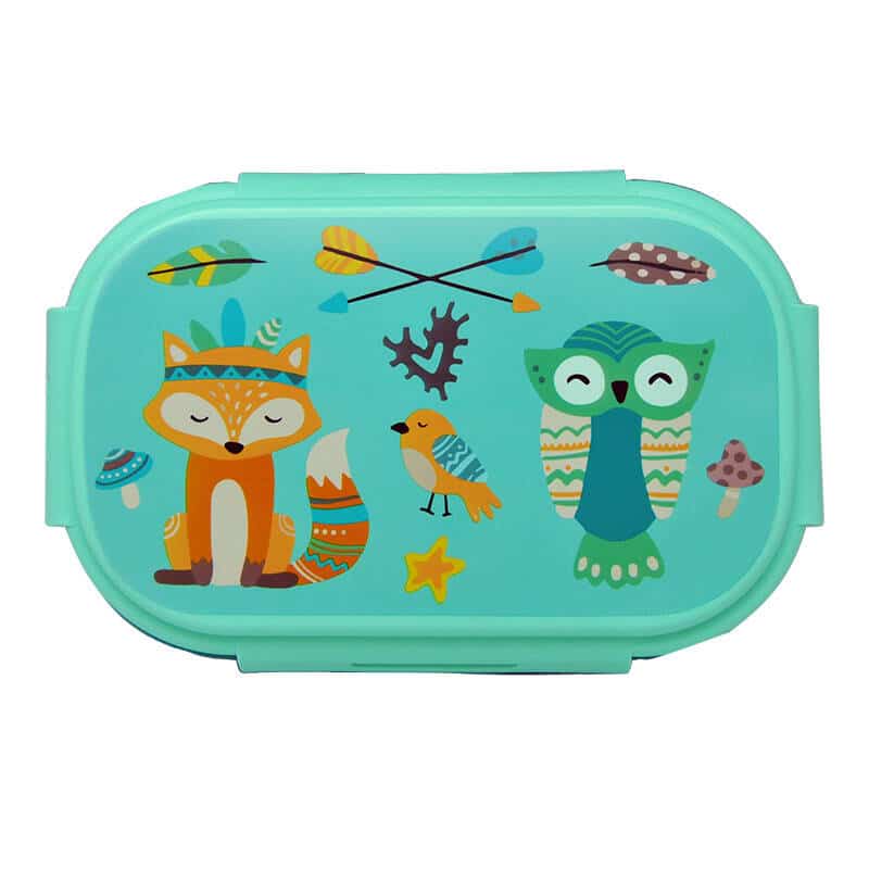 KiDS Licensing φαγητοδοχείο με μαχαιροπίρουνα Jungle KL11345 (τιρκουάζ) - Image 2