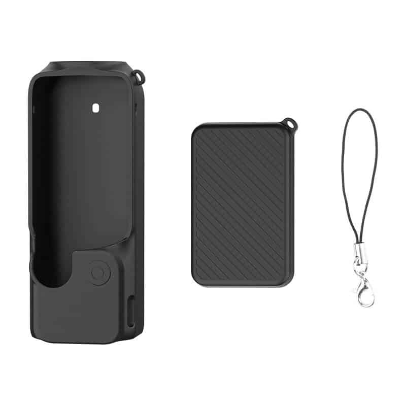 PULUZ Σετ Θήκης Σιλικόνης με Λουράκι για DJI OSMO Pocket 3 (Μαύρο) - Image 3