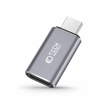 Tech-Protect προσαρμογέας Type-C σε Lightning γκρι