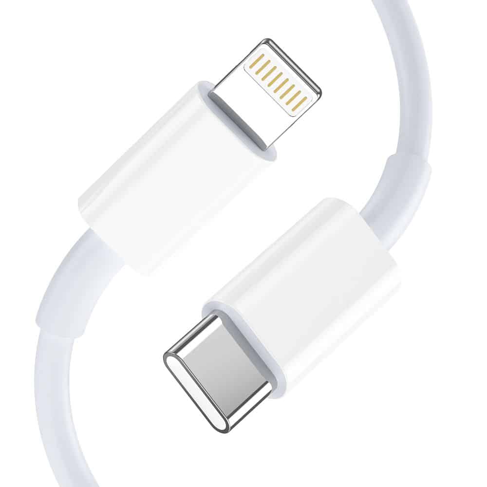 Tech-Protect C35W φορτιστής 2 θυρών PD35W + καλώδιο Lightning λευκό - Image 5