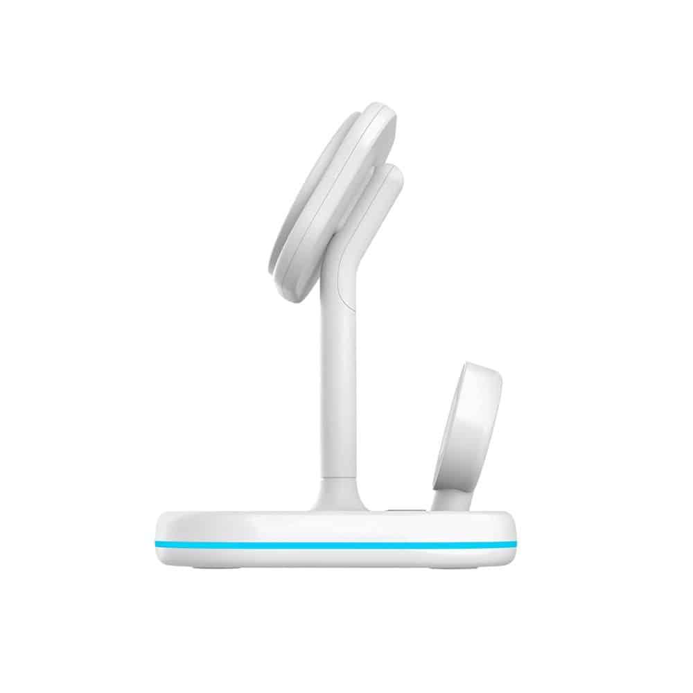 Tech-Protect 3 σε 1 μαγνητικός Magsafe ασύρματος φορτιστής 15W λευκός - Image 4
