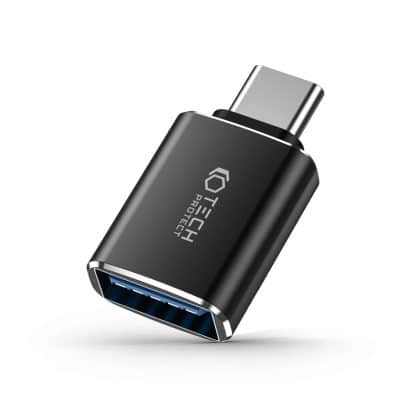 Tech-Protect προσαρμογέας Type-C σε USB μαύρος