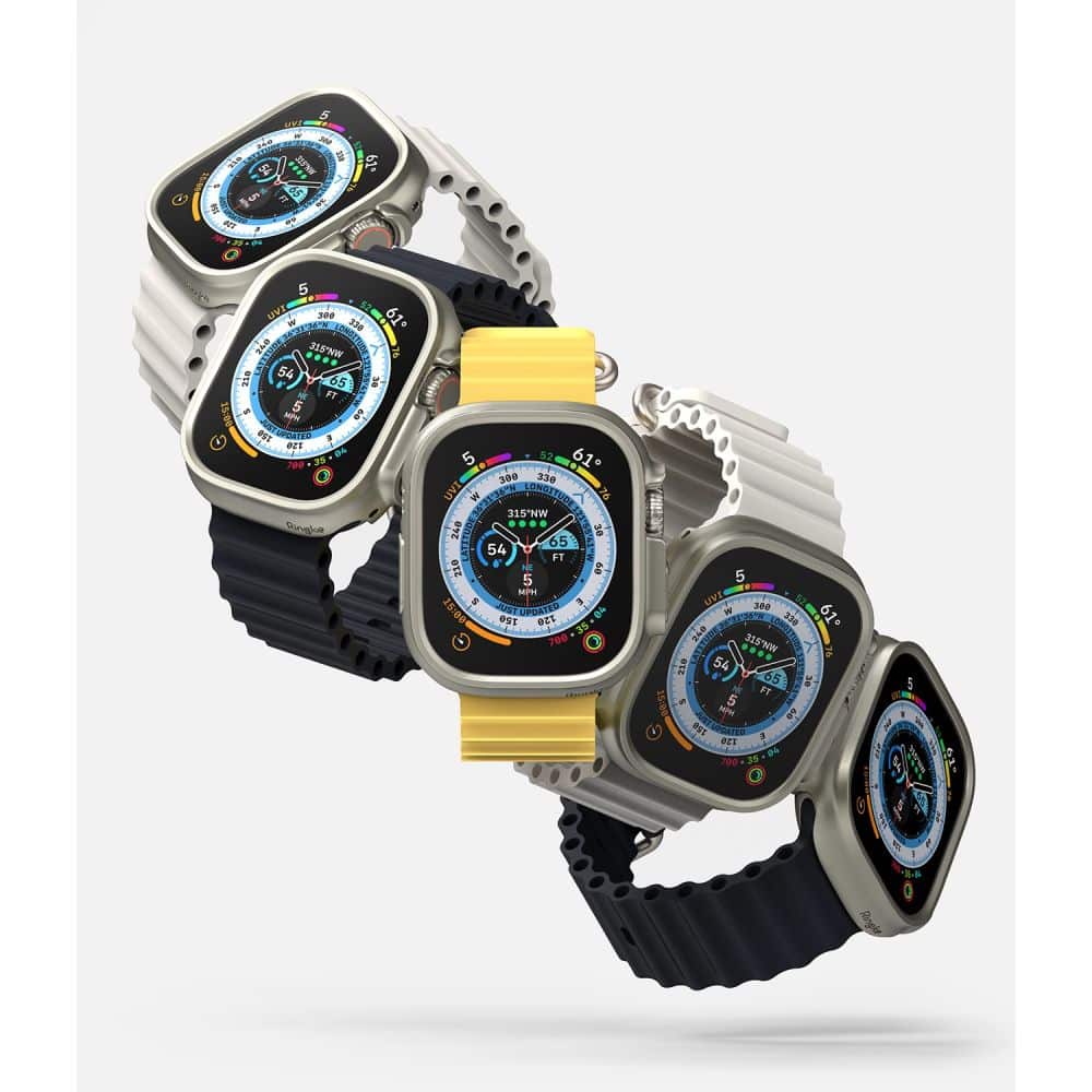 RINGKE Slim 2-pack Apple Watch Ultra 1 / 2 (49 mm) διαφανές & τιτάνιο γκρι - Image 4