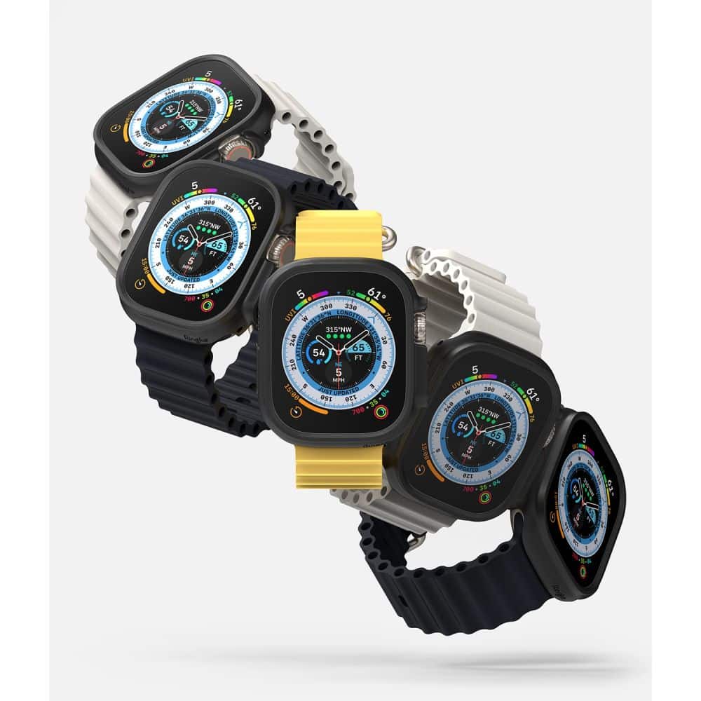 RINGKE Slim 2-pack Apple Watch Ultra 1 / 2 (49 mm) διαφανές & ματ μαύρο - Image 4