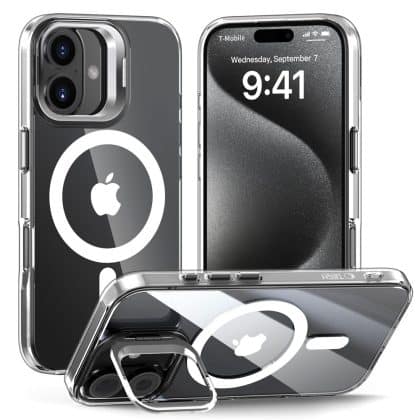 TECH-PROTECT Magstand - θήκη για Apple iPhone 16 - Διάφανο