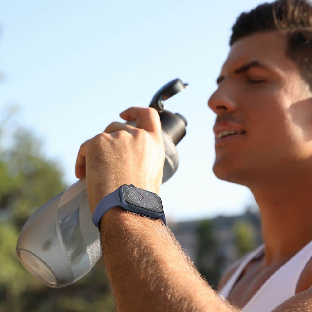 TECH-PROTECT σιλικόνη - θήκη για Apple Watch 6 / 7 8 9 10 SE - Μαύρο - Image 3