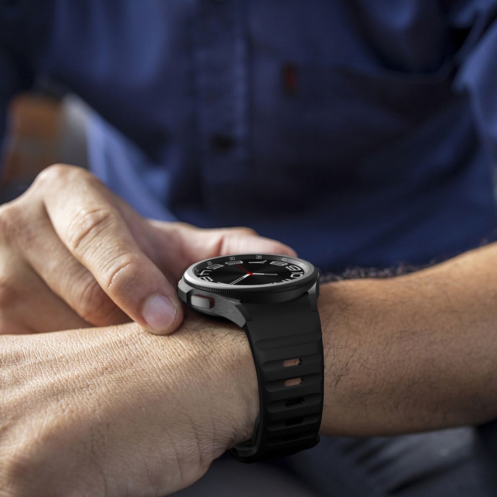 TECH-PROTECT σιλικόνης γραμμή - θήκη για Samsung Galaxy Watch 4 / 5 Pro 6 7 FE - Μαύρο - Image 4