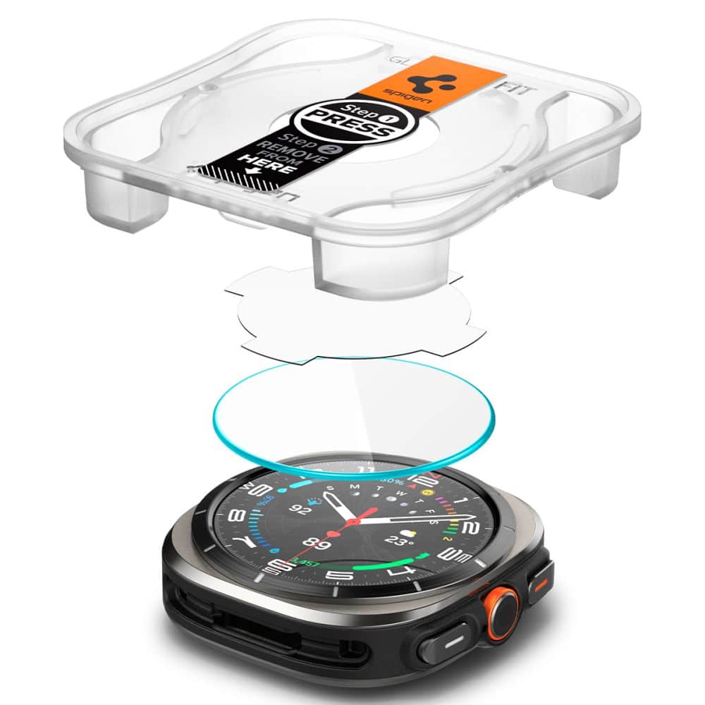 Spigen Glass.TR ”EZ-FIT” 2-pack Galaxy Watch Ultra (47 mm) διαφανές - Image 5