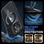Supcase Unicorn Beetle Slim Clear - Apple iPhone 16 Pro Max - Μαύρο - Image 5