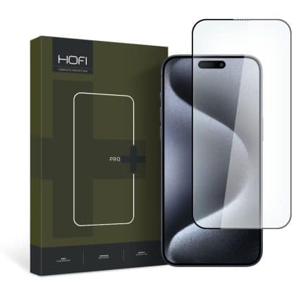 Hofi γυαλί προστασίας Pro+ iPhone 15 Pro μαύρο