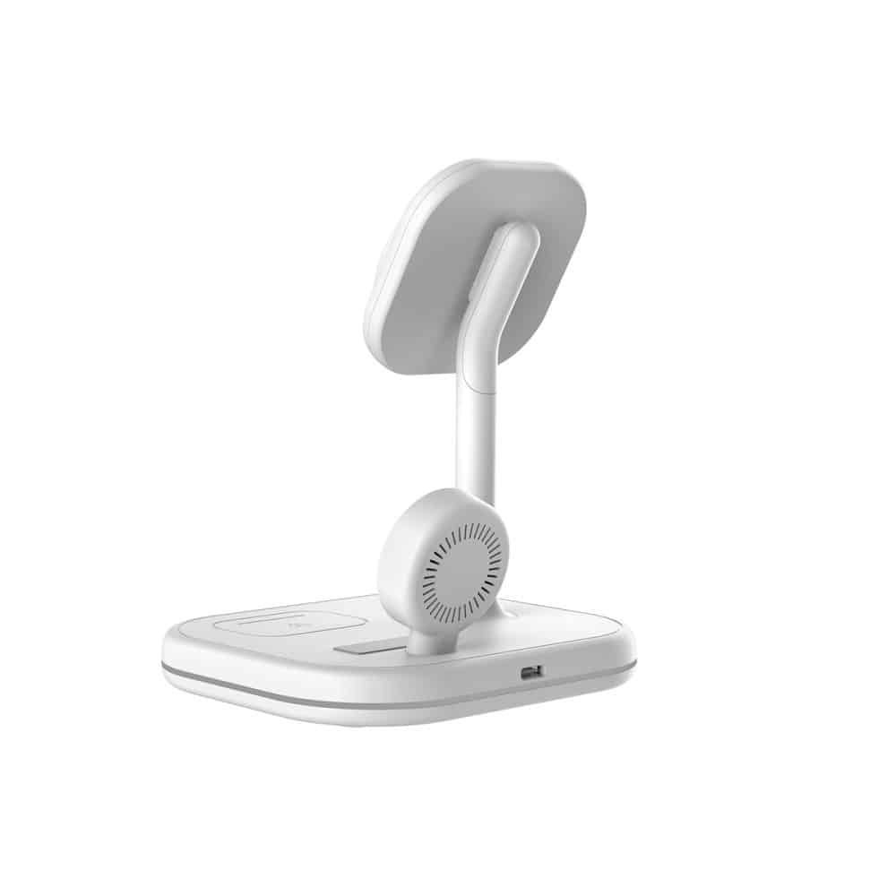 Tech-Protect 3 σε 1 μαγνητικός Magsafe ασύρματος φορτιστής 15W λευκός - Image 5