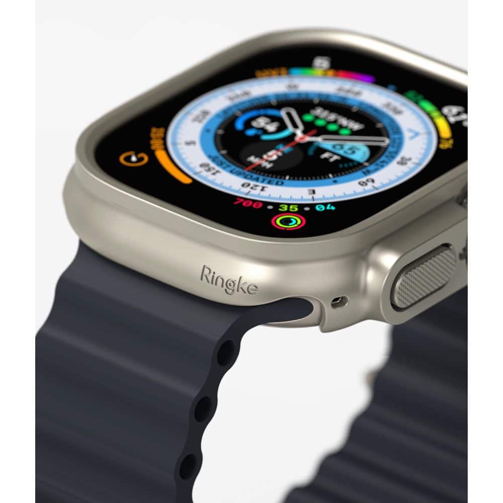 RINGKE Slim 2-pack Apple Watch Ultra 1 / 2 (49 mm) διαφανές & τιτάνιο γκρι - Image 5