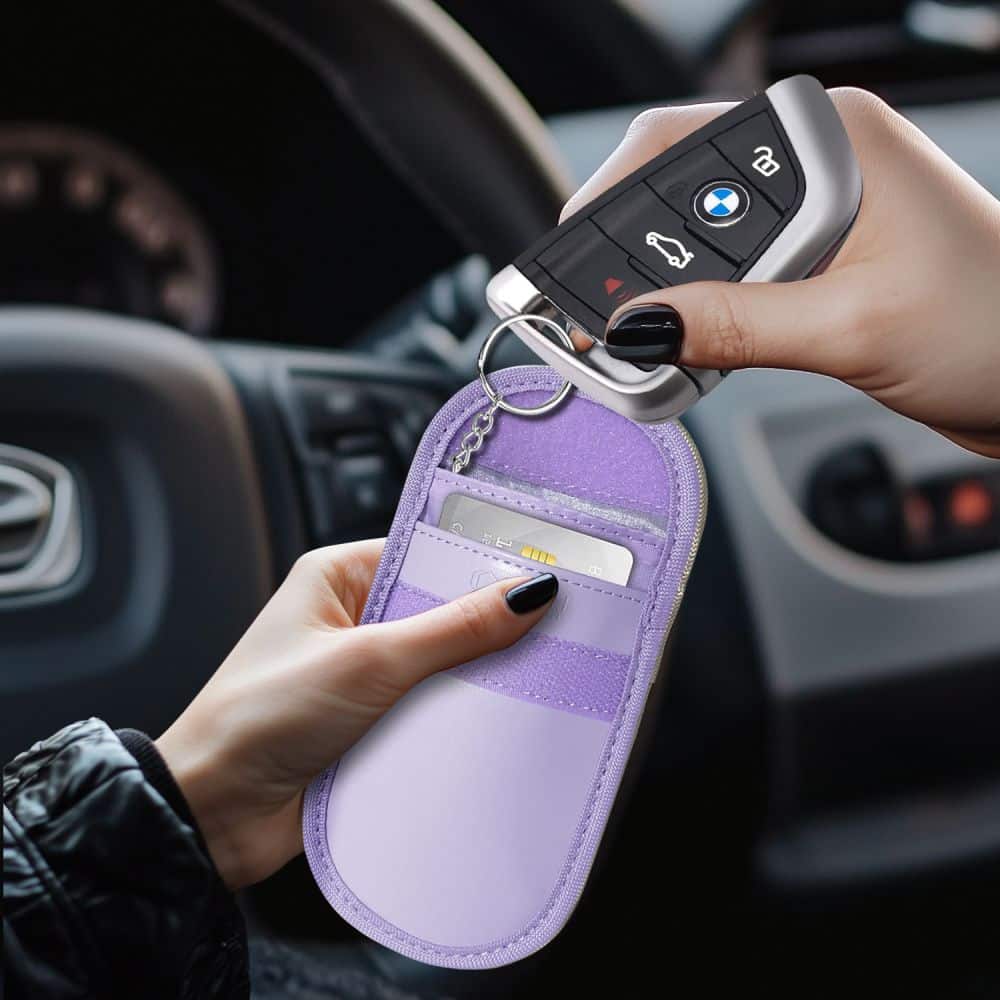 Tech-Protect Faraday KLR100 θήκη Keyless RFID Signal Blocker Λεβάντα - Image 5