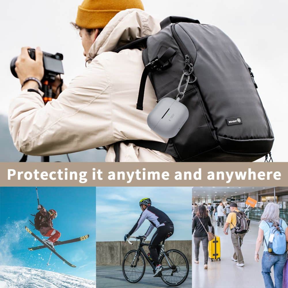 Tech-Protect σιλικόνη γάντζος Samsung Galaxy Buds 3 / 3 Pro καφέ latte - Image 5
