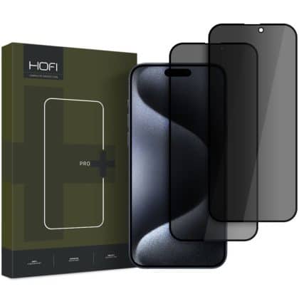 HOFI Anti Spy Glass Pro+ 2-Pack iPhone 16 Pro Privacy γυαλί προστασίας