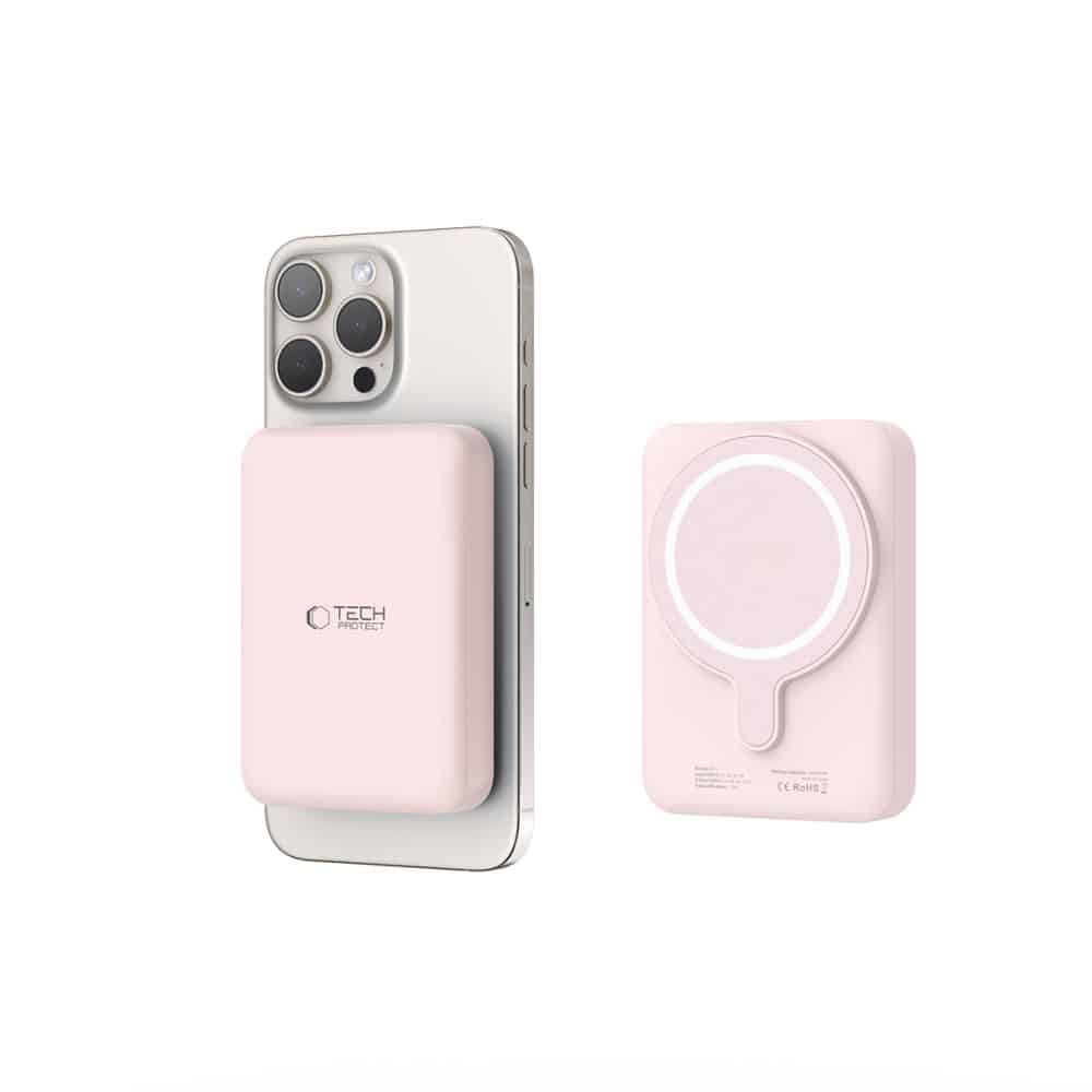 Tech-Protect PB11 Lifemag MagSafe power bank 10000mAh ροζ - Image 5
