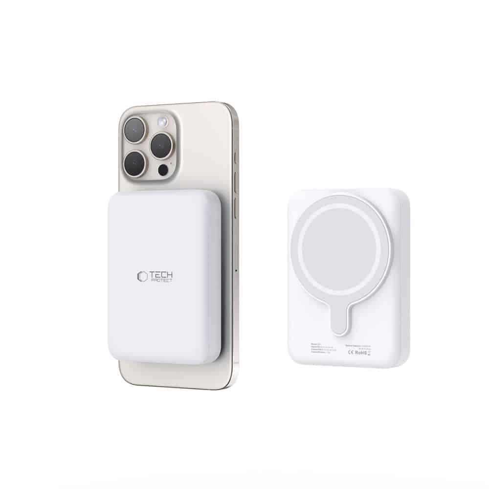 Tech-Protect PB11 Lifemag MagSafe power bank 10000mAh λευκό - Image 5