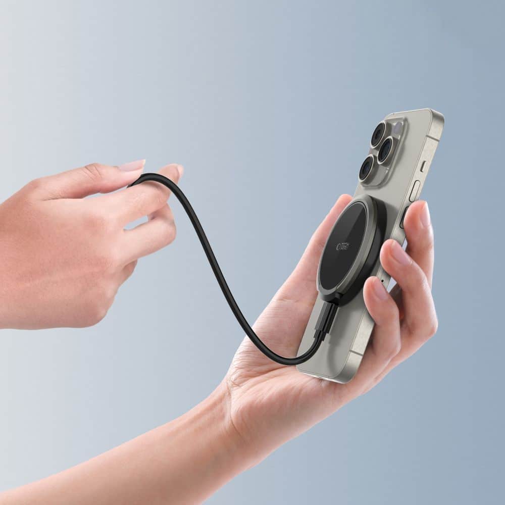 Tech-Protect Qi15W-A33 μαγνητικός Magsafe ασύρματος φορτιστής μαύρος - Image 7