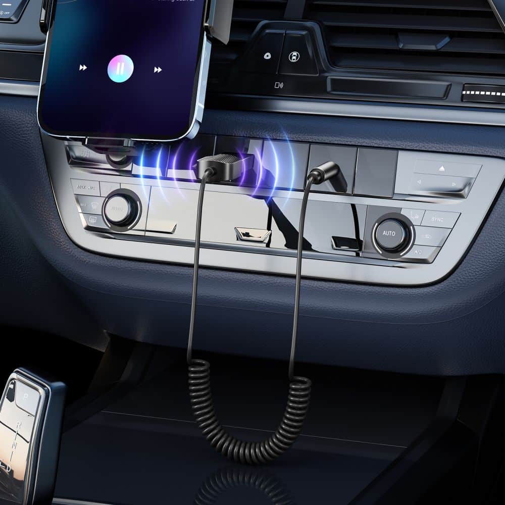 Tech-Protect προσαρμογέας ήχου Bluetooth AUX καλώδιο γκρι - Image 5