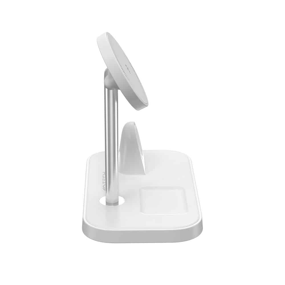 Tech-Protect 3 σε 1 μαγνητικός MagSafe ασύρματος φορτιστής QI15W-A22 λευκός - Image 5