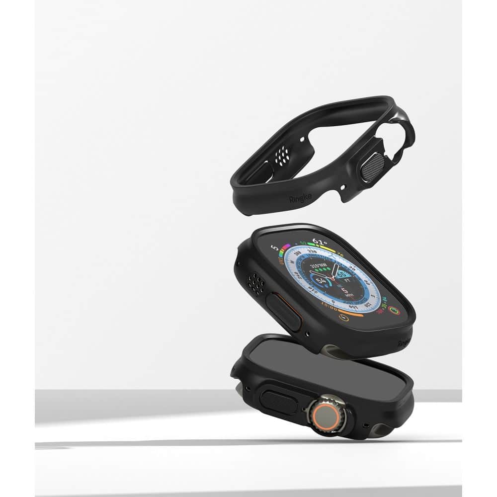 RINGKE Slim 2-pack Apple Watch Ultra 1 / 2 (49 mm) διαφανές & ματ μαύρο - Image 6
