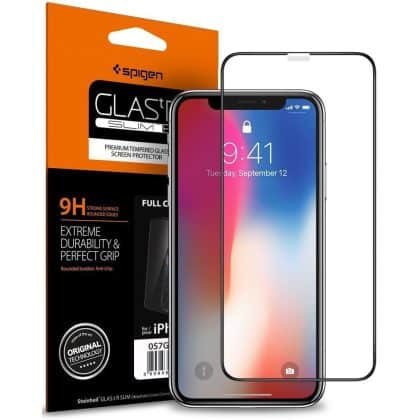 Spigen Glass FC iPhone X / XS / 11 Pro μαύρο